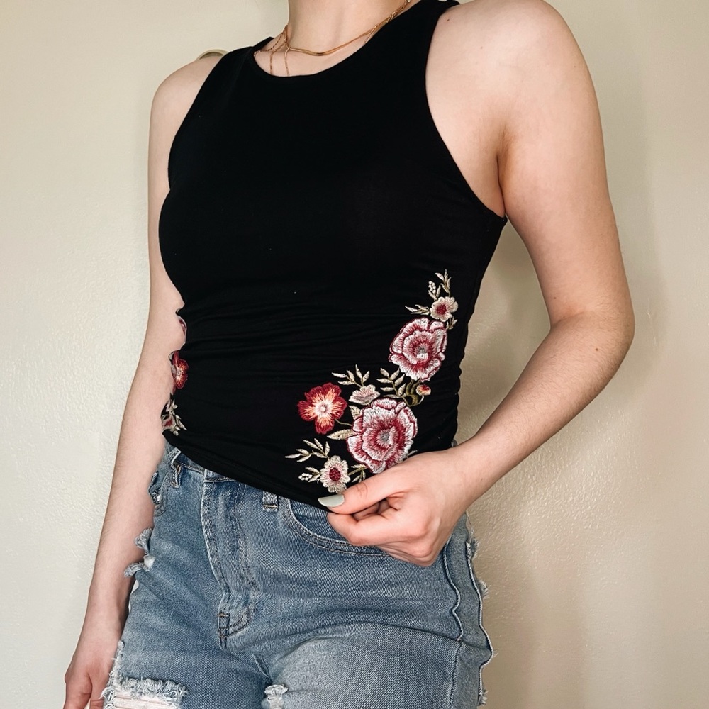 AEO soft & sexy embroidered tank